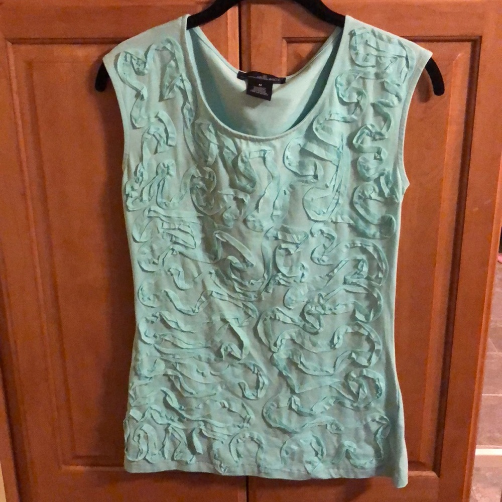 Aqua blue sleeveless top